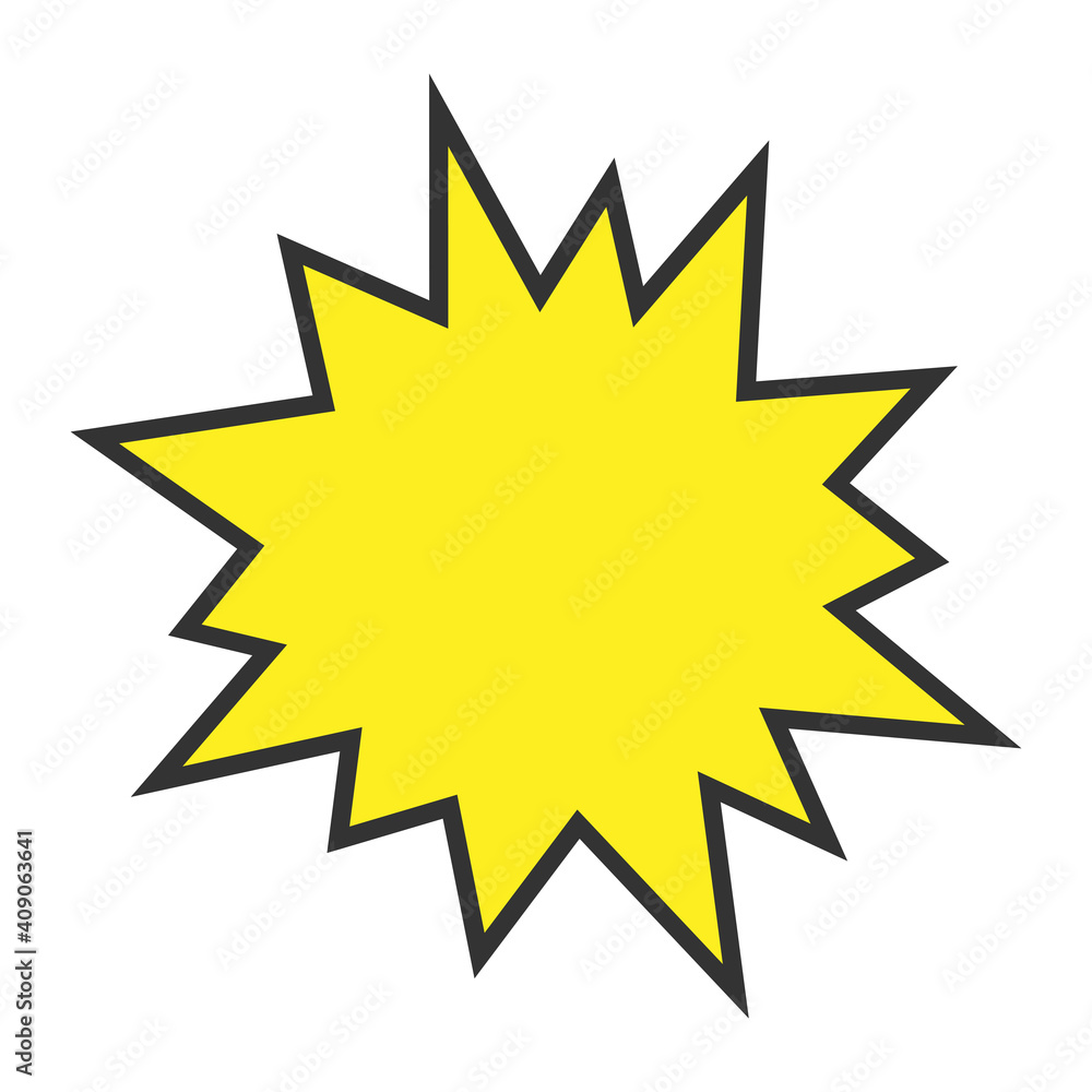 red comic speech bubble. Boom, explosion frame. Cartoon text box red comic speech bubble. Boom, explosion frame. Cartoon text box