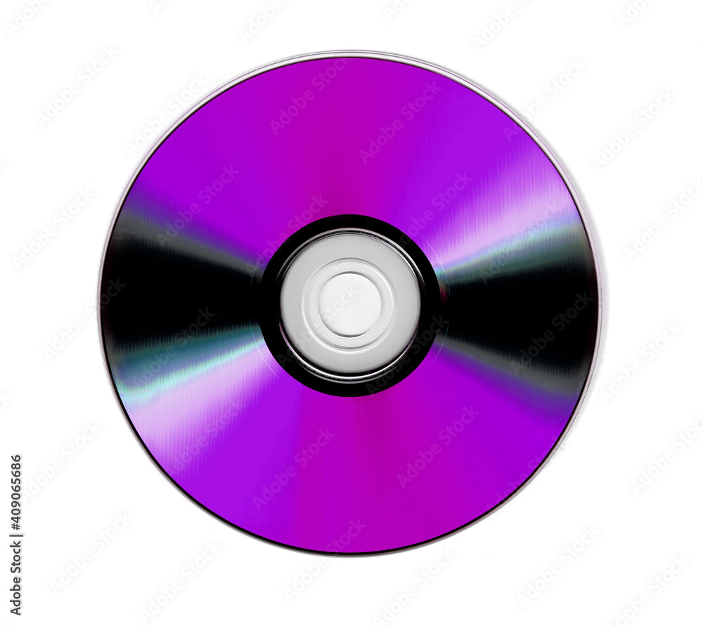 Media disc isolated on a white background. Media disc isolated on a white background.