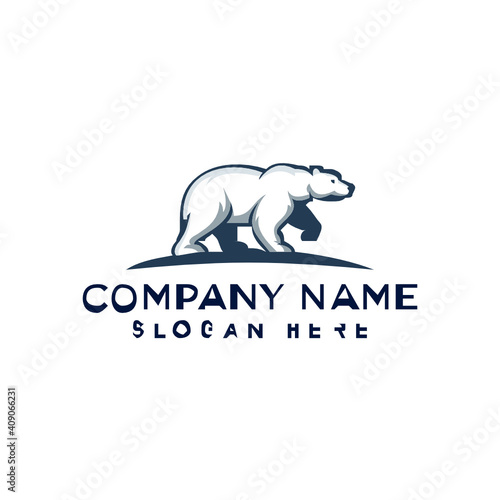bear logo design template inspiration  vector illustration