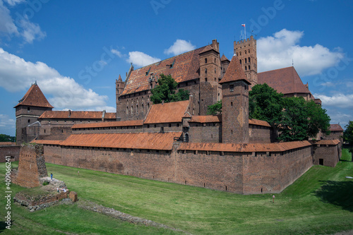 Castle of the Teutonic Order in Malbork, built in the 13th century