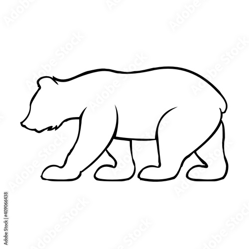 bear logo design template inspiration  vector illustration