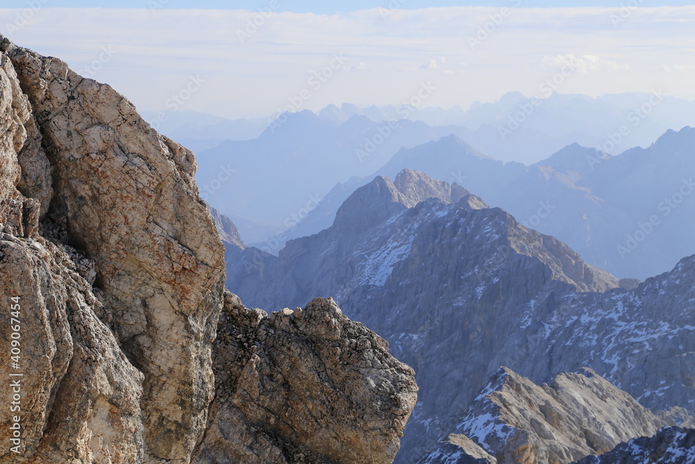 Obraz premium Blick von der Zugspitze 02