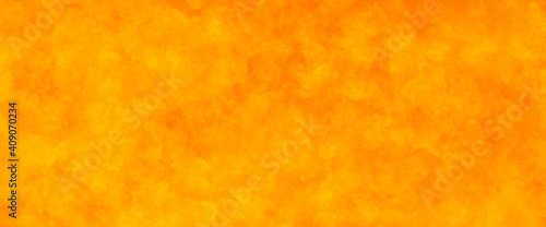 orange simple primitive bright sunny background with yellow spots and watercolor effect