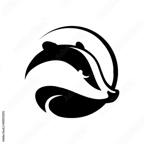 badger logo design template inspiration, vector illustration