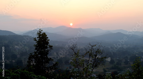 Sunset point at Daringbari, Odisha