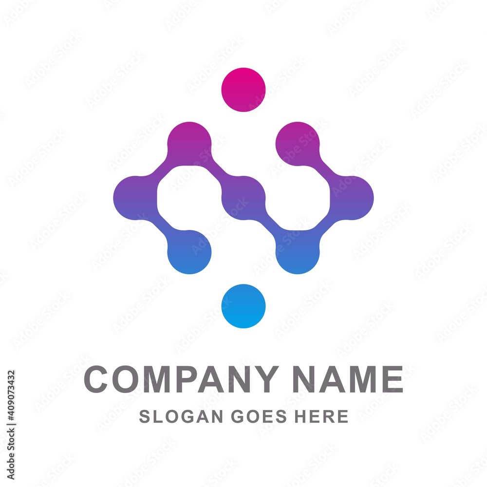 Circle Dots Digital Link Connection Business Company Stock Vector Logo Design Template Circle Dots Digital Link Connection Business Company Stock Vector Logo Design Template