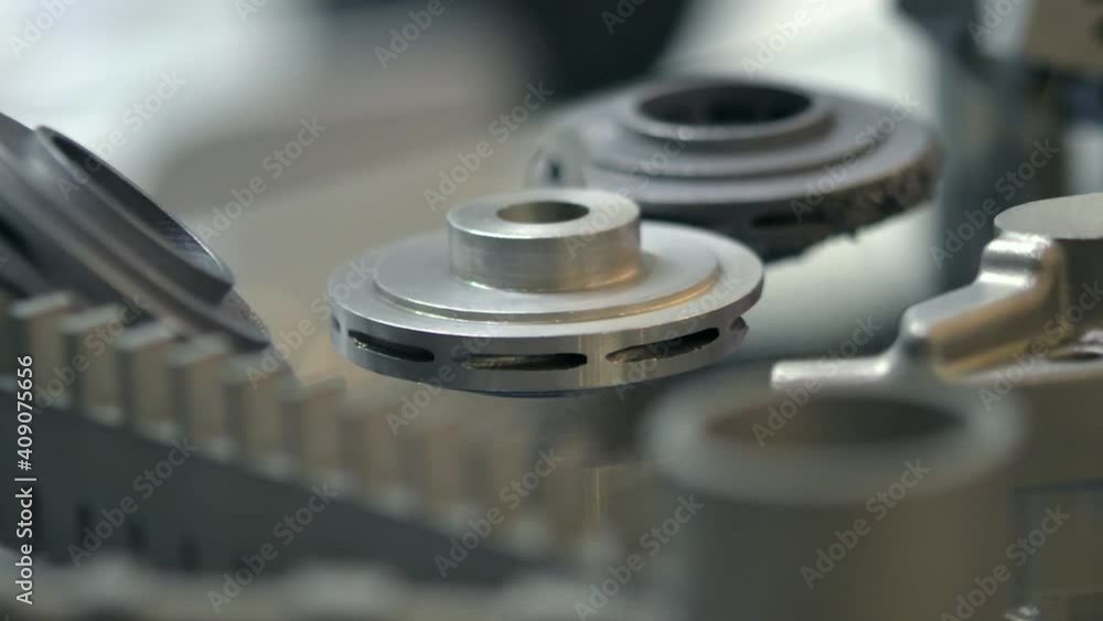 A model created in a laser sintering machine close-up. A model created in a laser sintering machine close-up.
