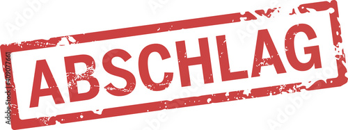 roter stempel Abschlag