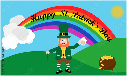 Saint Patrick's day greeting card