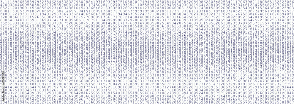 Fototapeta premium number of pi as a background