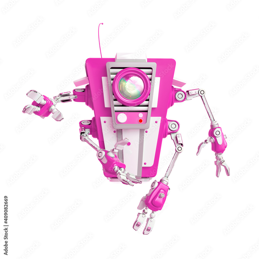 floating robot is talking floating robot is talking