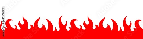 Canvas-taulu Fire flame frame border