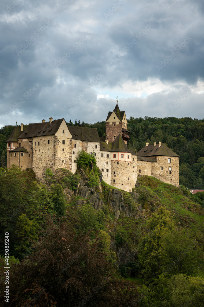 Scenic view of Loket Castle, Loket, Czech Republic Scenic view of Loket Castle, Loket, Czech Republic