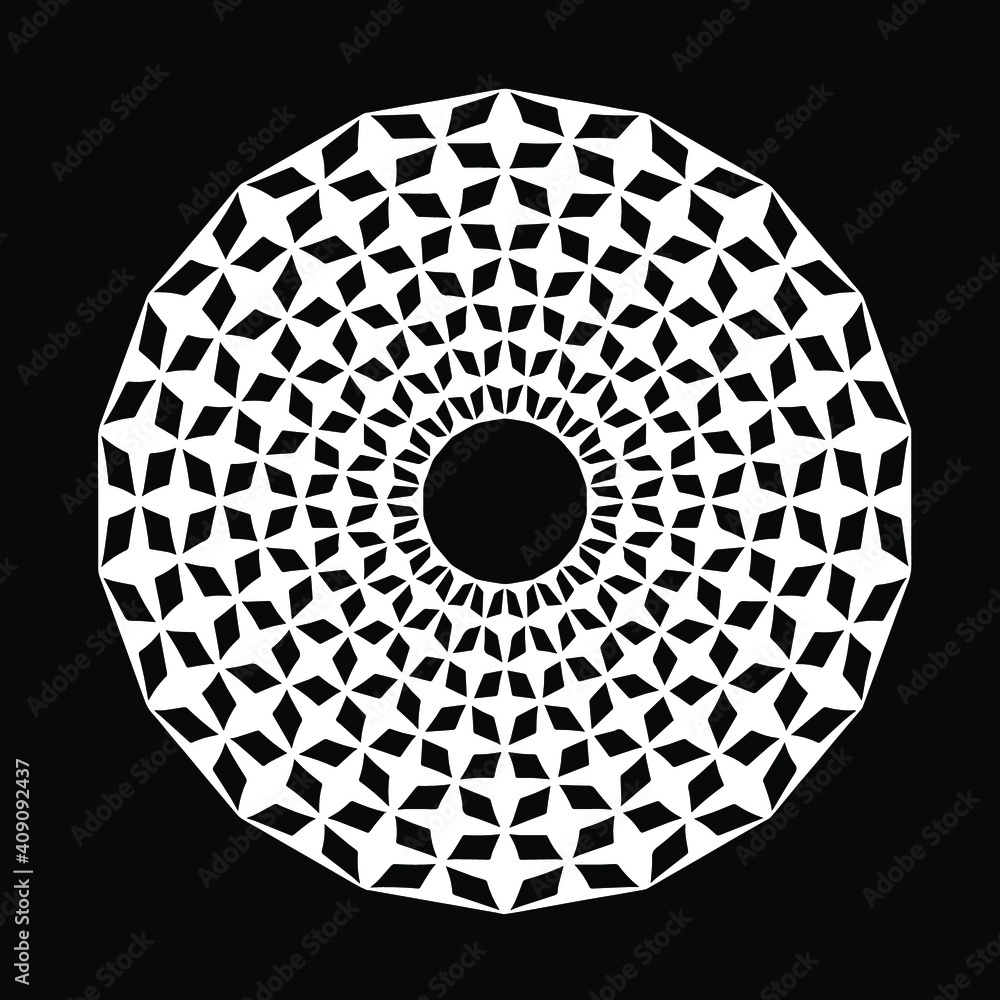Geometric vector pattern with triangular elements. abstract ornament for wallpapers and backgrounds. Black and white colors.
Geometric vector pattern with triangular elements. abstract ornament for wallpapers and backgrounds. Black and white colors.