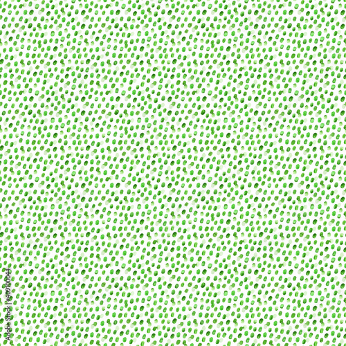 simple watercolor green dots pattern