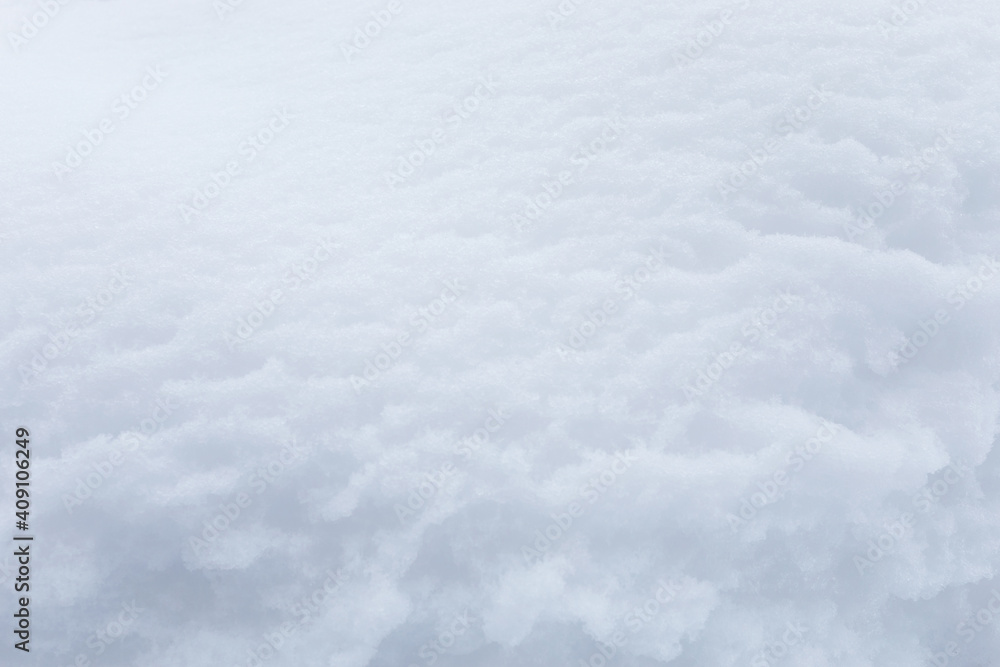 Background of fresh snow texture. Blue tone. Background of fresh snow texture. Blue tone.