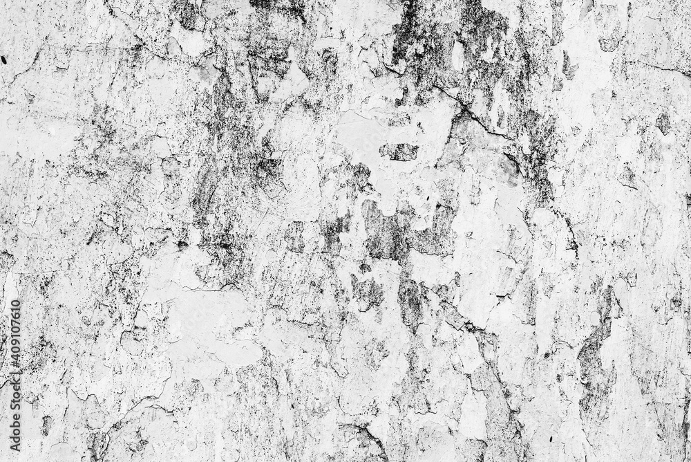 Obraz premium Texture of a concrete wall with cracks and scratches which can be used as a background