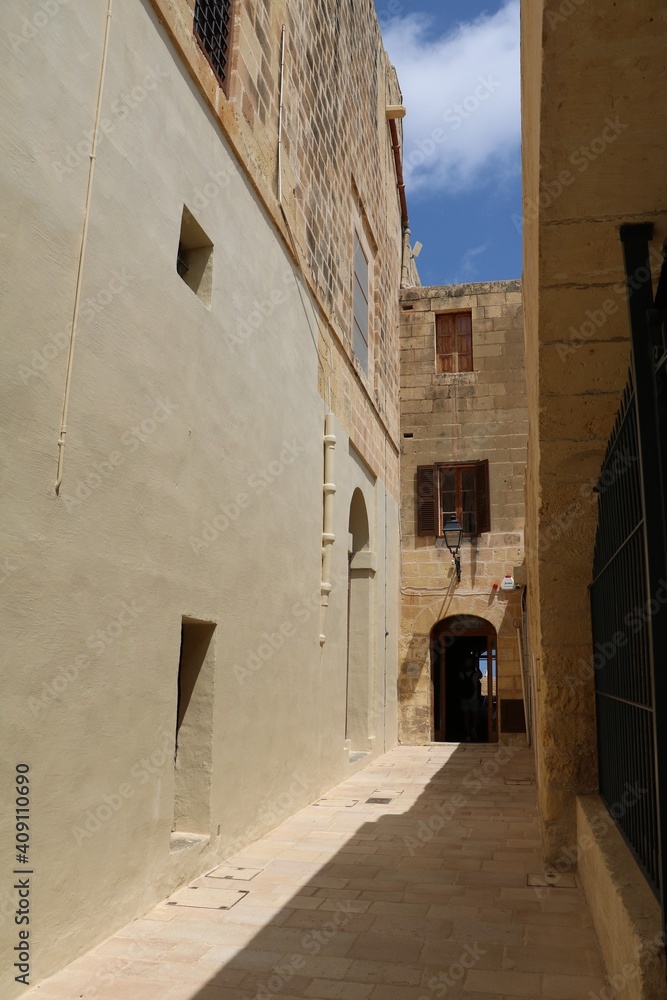 Sfreet in Cittadella in Rabat Victoria, Gozo Malta