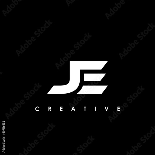 Fotografía JE Letter Initial Logo Design Template Vector Illustration