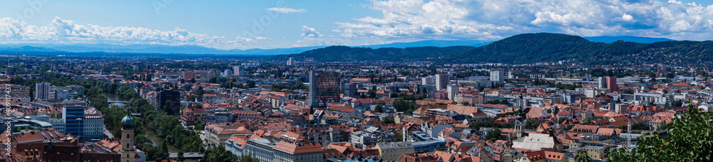 Blick über die Stadt Graz