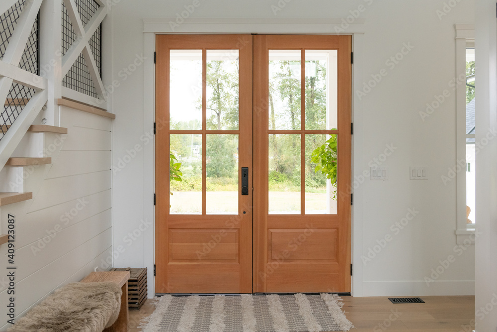 Obraz premium Interior of a modern farmhouse-style home