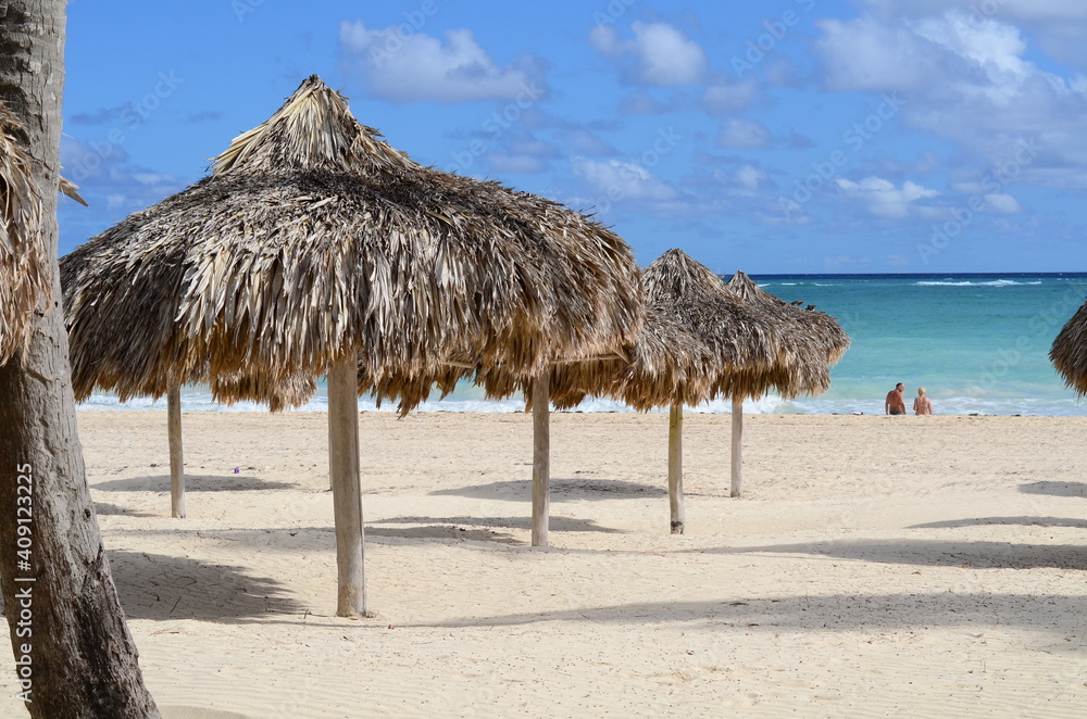 Deserted white sandy beach. Tropical holiday destination. Deserted white sandy beach. Tropical holiday destination.