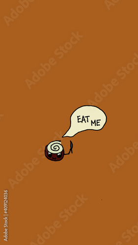 Cinnamon Bun Illustration