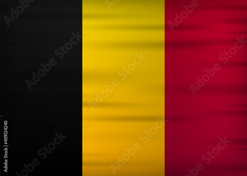 Belgium flag realistic flag. Made in Belgium. Vector illustration.