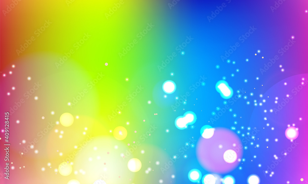 Fototapeta premium Abstract shiny blurred lights background stock illustration