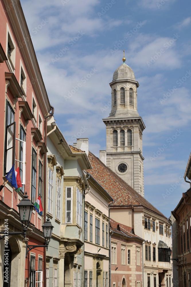 Sopron With Church Tower Hungary