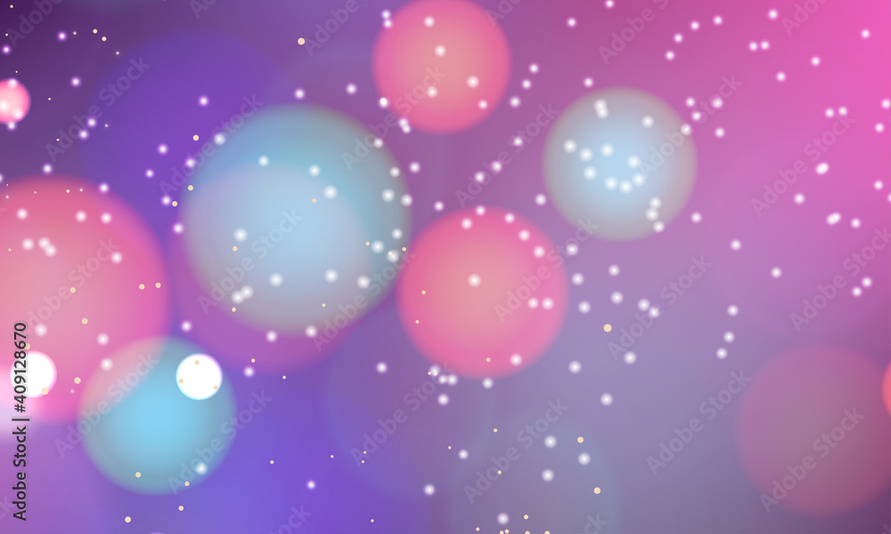 Fototapeta premium Abstract shiny blurred lights background stock illustration