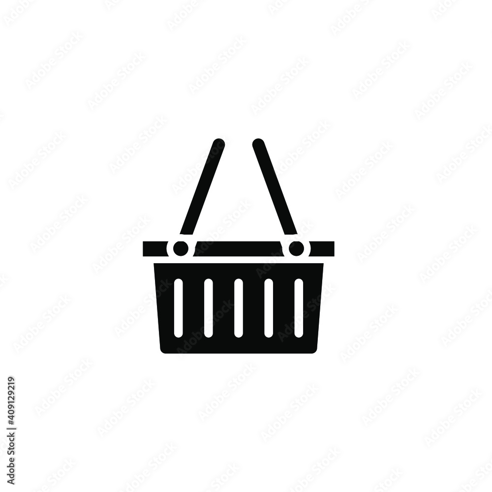Shopping basket icon. Simple solid style for web template and app. Shop, cart, bag, store, online, purchase, buy, retail, vector illustration design on white background. EPS 10 Shopping basket icon. Simple solid style for web template and app. Shop, cart, bag, store, online, purchase, buy, retail, vector illustration design on white background. EPS 10