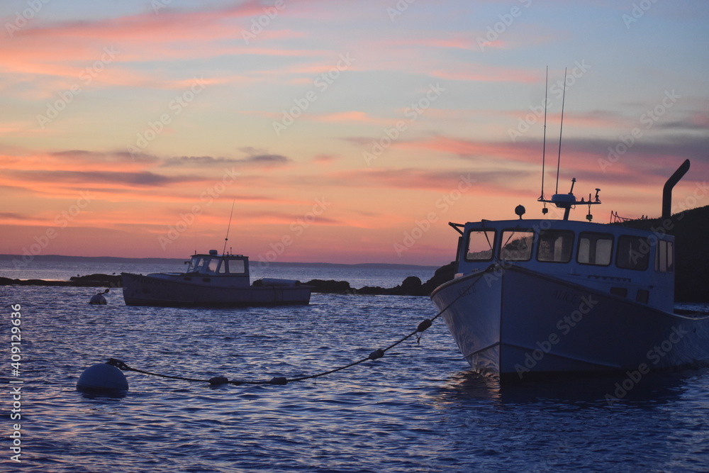 Fototapeta premium Monhegan Island Sunset
