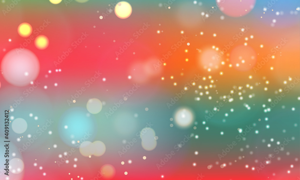 Naklejka premium Abstract shiny blurred lights background stock illustration