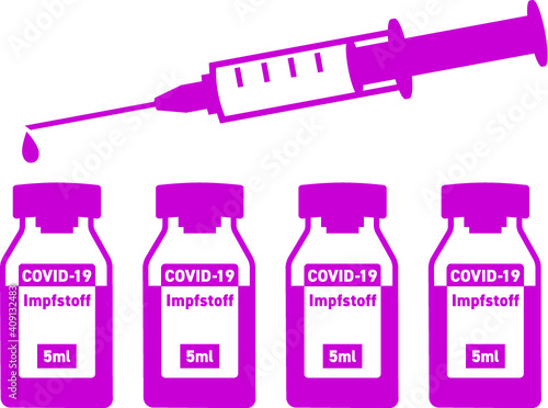 COVID-19 Corona Virus Impfung Impfstoff Spritze vax