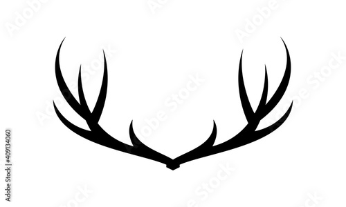 Sharp deer horn vector design