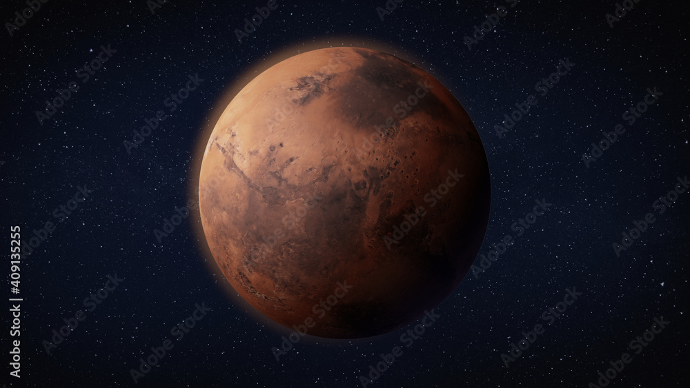 Mars in space