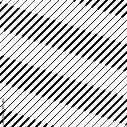 Black diagonal stripes. Vector pattern. Geometric art. White background. Modern stylish texture. Design element for web  prints  template and textile pattern
