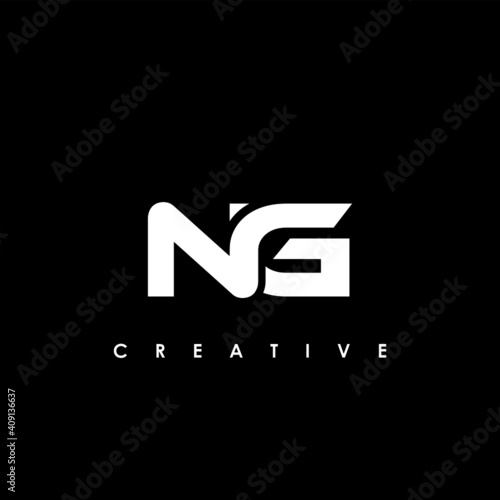 Bild auf Leinwand NG Letter Initial Logo Design Template Vector Illustration