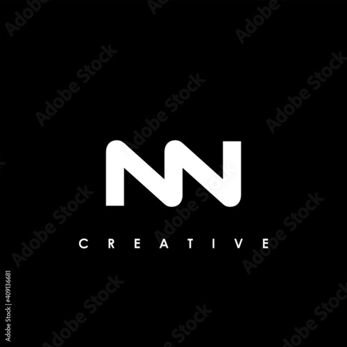 NN Letter Initial Logo Design Template Vector Illustration
