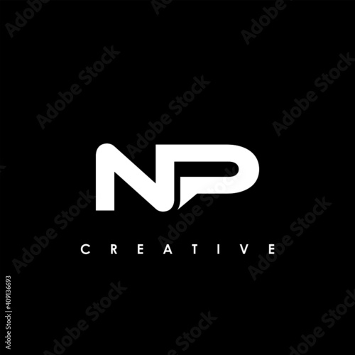 NP Letter Initial Logo Design Template Vector Illustration