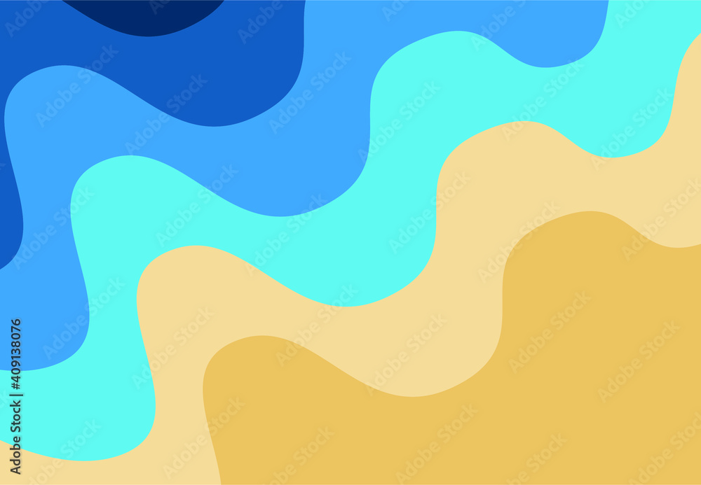 illustration of abstract shore, background