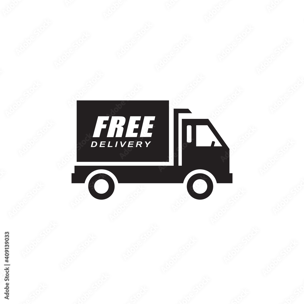 delivery truck icon symbol sign vector