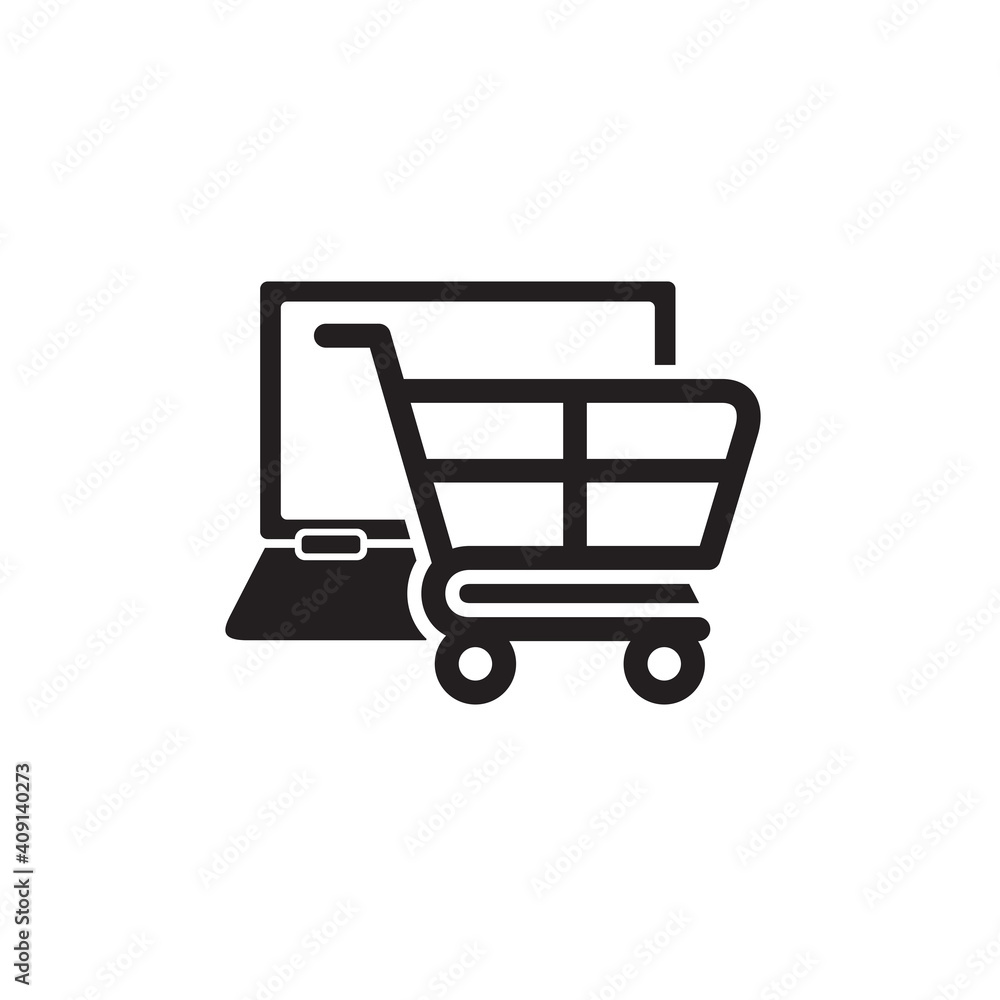 online shopping icon symbol sign vector online shopping icon symbol sign vector