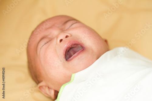 Baby Crying Loud Close Up