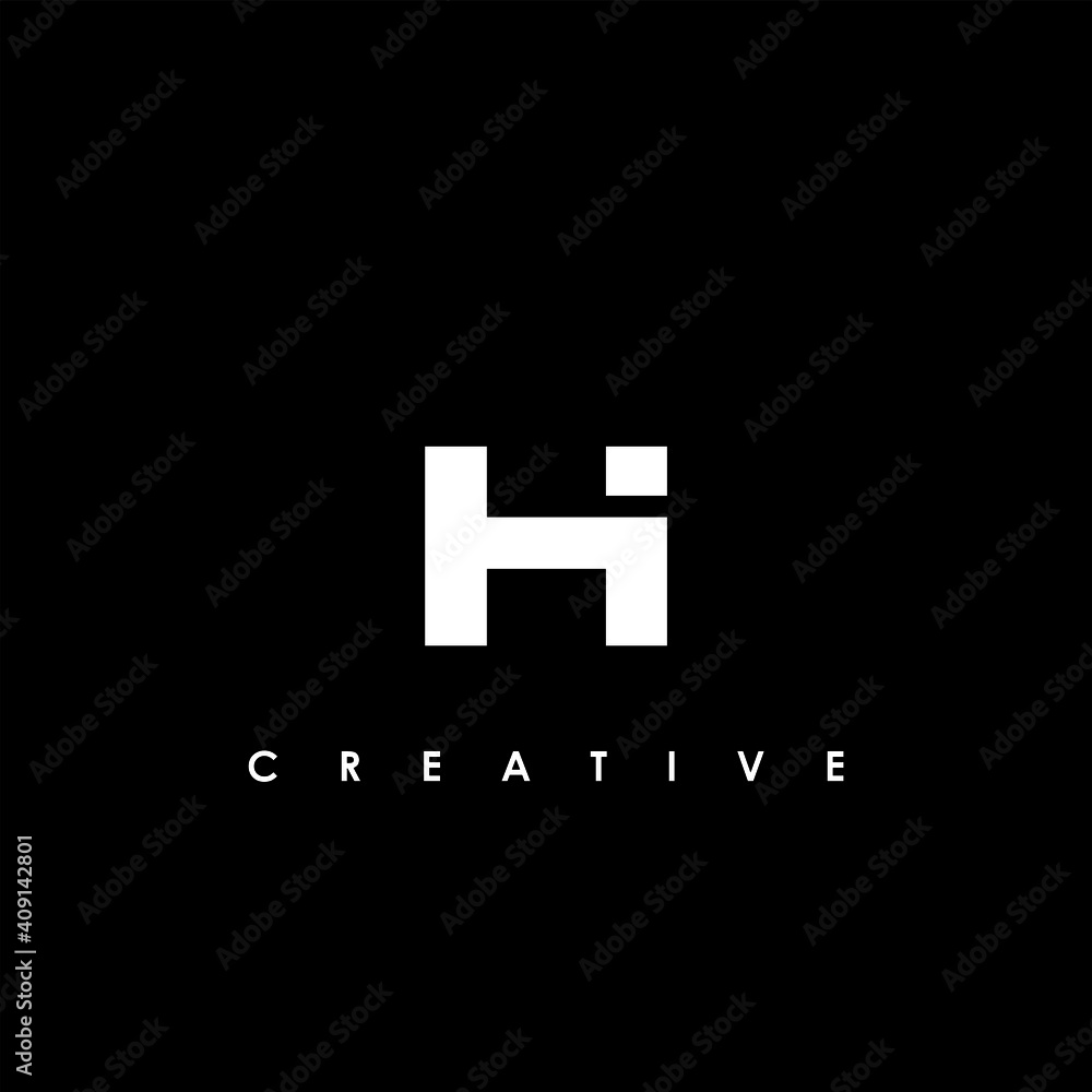 Obraz premium HI Letter Initial Logo Design Template Vector Illustration