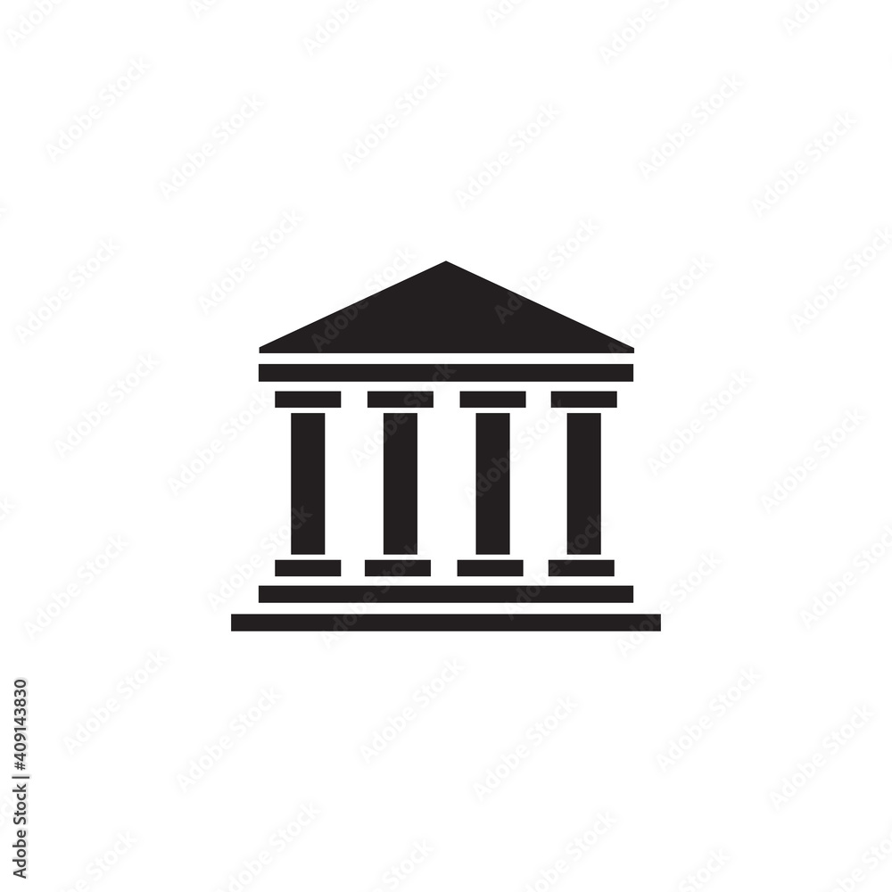 courthouse icon symbol sign vector