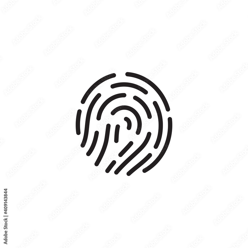 fingerprint icon symbol sign vector fingerprint icon symbol sign vector