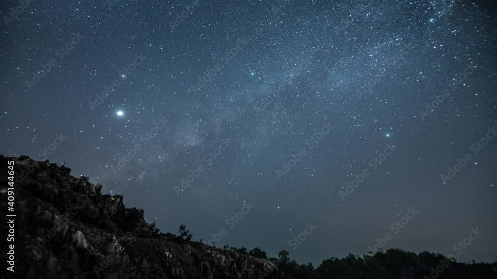 4k timelapse milkyway With Glowing Stars on top of mountain 4k timelapse milkyway With Glowing Stars on top of mountain
