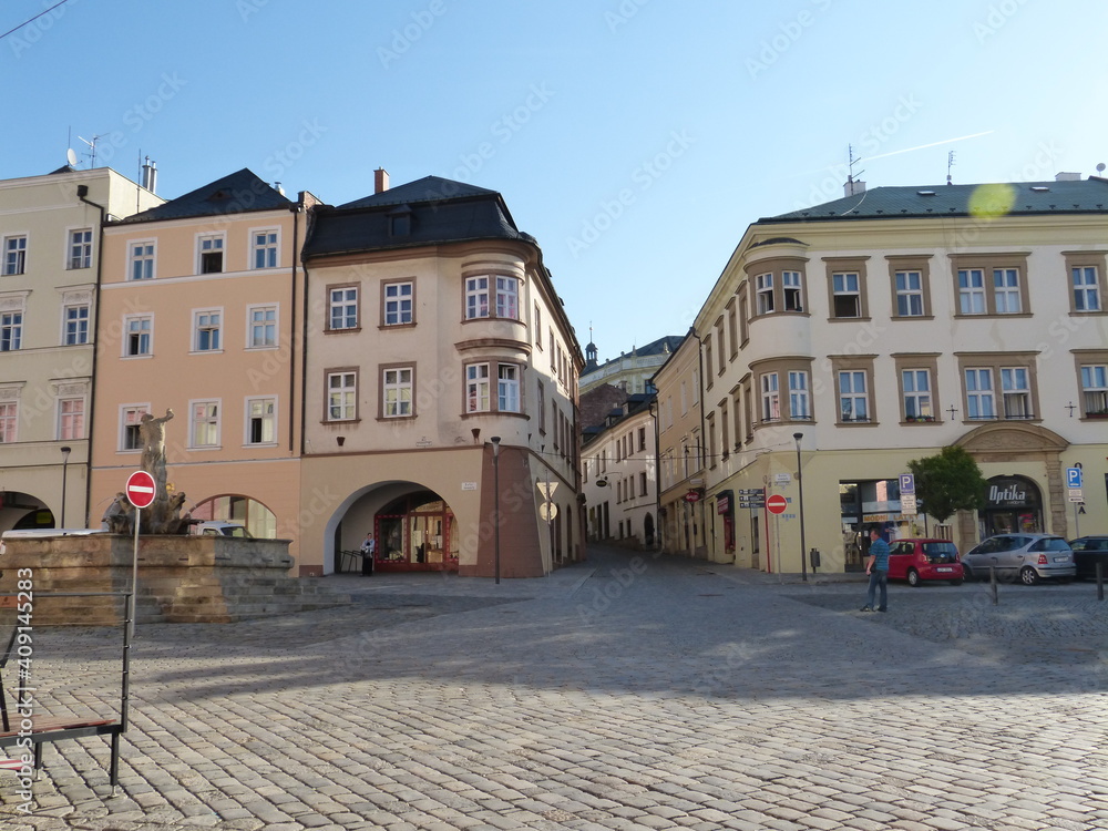 Olomouc (Czech) buildings, streets and historical part of the city